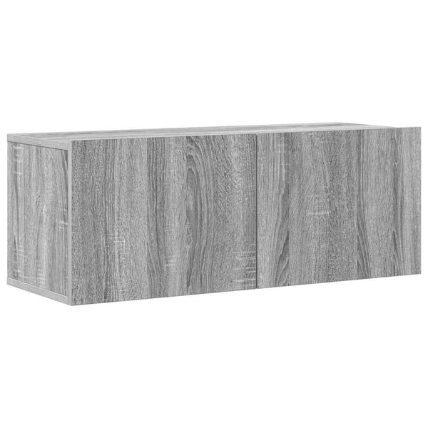 Graues TV-Schrank-Set Bindar 4-teilig (Sonoma-Holz)