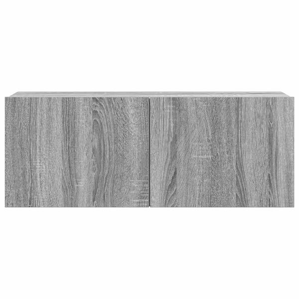 Graues TV-Schrank-Set Bindar 4-teilig (Sonoma-Holz)