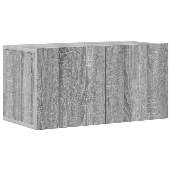 Graues TV-Schrank-Set Bindar 4-teilig (Sonoma-Holz)