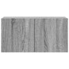 Graues TV-Schrank-Set Bindar 4-teilig (Sonoma-Holz)