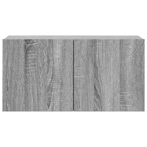 Graues TV-Schrank-Set Bindar 4-teilig (Sonoma-Holz)
