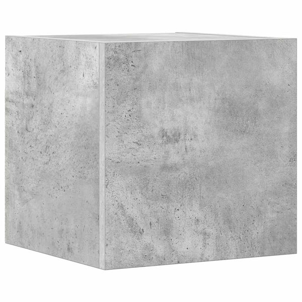 Betongraues TV-Schrank-Set Bindar 4-teilig (Holz)