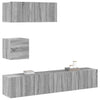 TV-Schrank-Set Bindar (4-teilig, Sonoma Eiche)