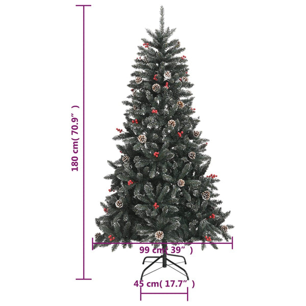 Grüner künstlicher Weihnachtsbaum mit Ständer Chiricu 180cm (PVC)