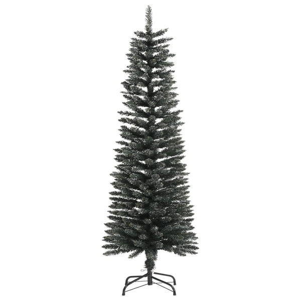 Grüner schmaler künstlicher Weihnachtsbaum mit Ständer Rosaria 120cm (PVC)