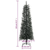 Grüner schmaler künstlicher Weihnachtsbaum mit Ständer Rosaria 120cm (PVC)