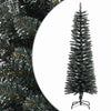 Grüner schlanker künstlicher Weihnachtsbaum mit Ständer Rosaria 150cm (PVC)
