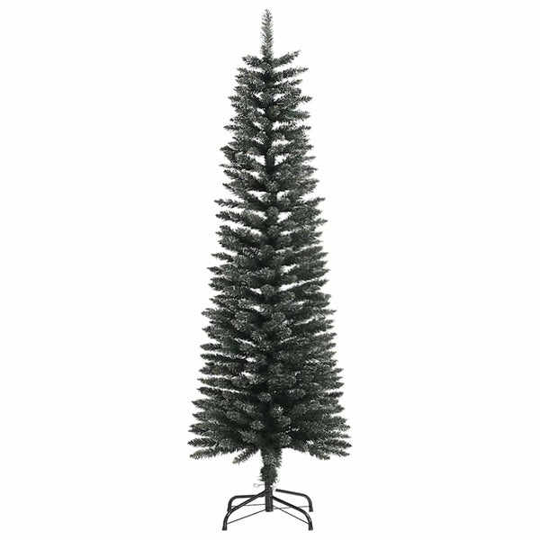 Grüner schlanker künstlicher Weihnachtsbaum mit Ständer Rosaria 150cm (PVC)