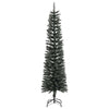 Grüner schmaler künstlicher Weihnachtsbaum mit Ständer Rosaria 180cm (PVC)