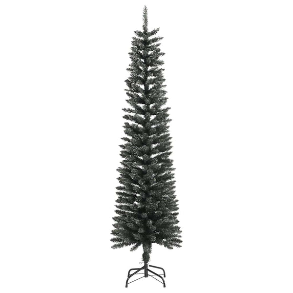 Grüner schmaler künstlicher Weihnachtsbaum mit Ständer Rosaria 180cm (PVC)