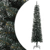 Grüner dünner künstlicher Weihnachtsbaum mit Ständer Rosaria 210cm (PVC)