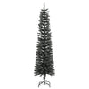 Grüner dünner künstlicher Weihnachtsbaum mit Ständer Rosaria 210cm (PVC)
