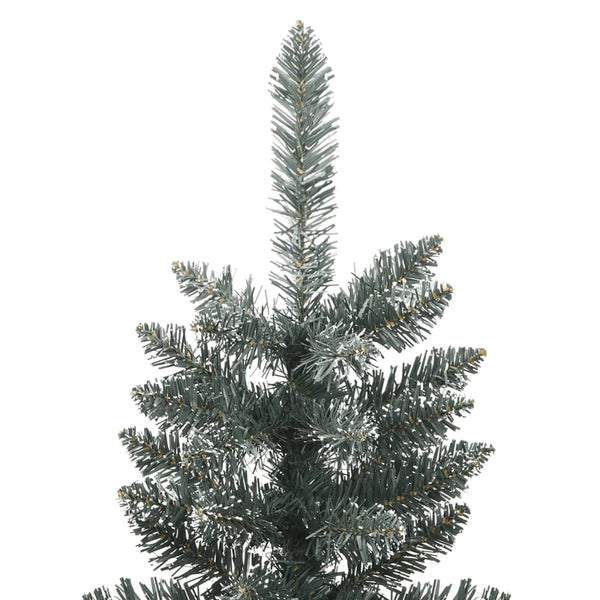 Grüner dünner künstlicher Weihnachtsbaum mit Ständer Rosaria 210cm (PVC)