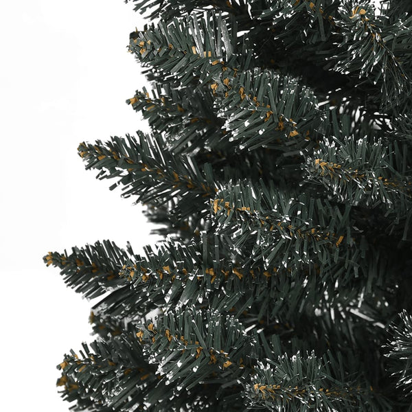 Grüner dünner künstlicher Weihnachtsbaum mit Ständer Rosaria 210cm (PVC)
