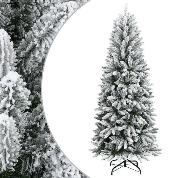 Künstlicher Weihnachtsbaum mit Schnee, Nurtean 210cm (PVC und PE)