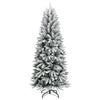 Künstlicher Weihnachtsbaum mit Schnee, Nurtean 210cm (PVC und PE)