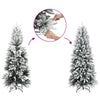 Künstlicher Weihnachtsbaum mit Schnee, Nurtean 210cm (PVC und PE)