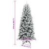 Künstlicher Weihnachtsbaum mit Schnee, Nurtean 210cm (PVC und PE)