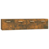 Räuchereiche Hängeschränke Crusa 80x35x36,5cm (2 St., Holz)