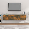 Räuchereiche Hängeschränke Crusa 80x35x36,5cm (2 St., Holz)