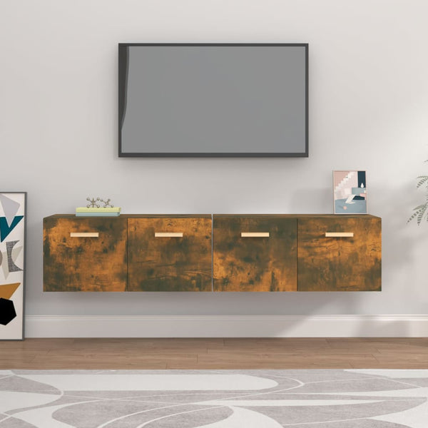 Räuchereiche Hängeschränke Crusa 80x35x36,5cm (2 St., Holz)