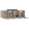 Betoninharmaa seinäkaapit Ephriam 80x35x36,5cm (2 kpl, puinen)