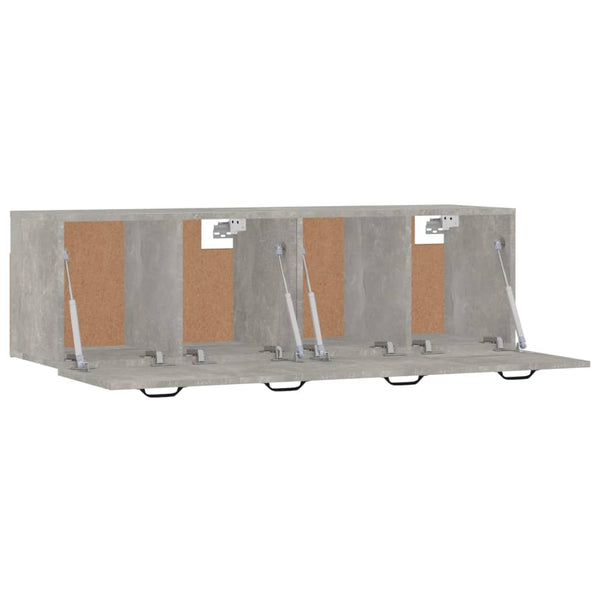 Betoninharmaa seinäkaapit Ephriam 80x35x36,5cm (2 kpl, puinen)