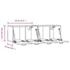Betoninharmaa seinäkaapit Ephriam 80x35x36,5cm (2 kpl, puinen)