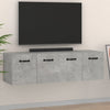 Betoninharmaa seinäkaapit Ephriam 80x35x36,5cm (2 kpl, puinen)