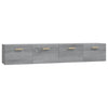Harmaa seinäkaapit Crusa 100x36,5x35cm (2 kpl, sonoma, puinen)