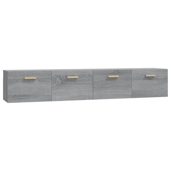 Harmaa seinäkaapit Crusa 100x36,5x35cm (2 kpl, sonoma, puinen)