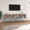 Harmaa seinäkaapit Crusa 100x36,5x35cm (2 kpl, sonoma, puinen)