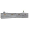 Harmaa seinäkaapit Crusa 100x36,5x35cm (2 kpl, sonoma, puinen)