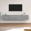 Harmaa seinäkaapit Crusa 100x36,5x35cm (2 kpl, sonoma, puinen)