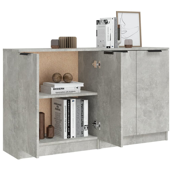 Sideboard Monsour 60x30x70cm Betongrau (2 Stk. Holz)