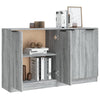 Graues Sideboard Monsour 60x30x70cm (2 Stück Holz)