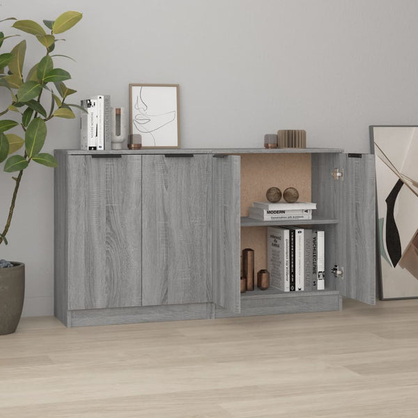 Graues Sideboard Monsour 60x30x70cm (2 Stück Holz)