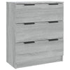 Graues Sideboard Dusanca 3-teilig (Sonoma-Holz)