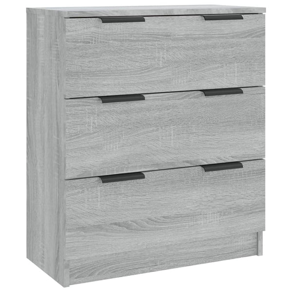Graues Sideboard Dusanca 3-teilig (Sonoma-Holz)