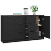Musta senkit Shaikh 60x30x70cm (2 kpl puinen)