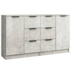 Betongraue Kommoden Shaikh 60x30x70cm (2 Stück, Holz)