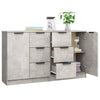 Betongraue Kommoden Shaikh 60x30x70cm (2 Stück, Holz)