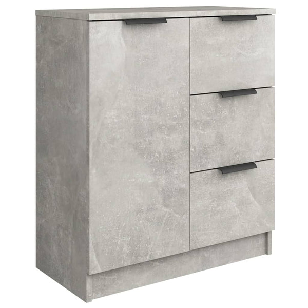 Betongraue Kommoden Shaikh 60x30x70cm (2 Stück, Holz)