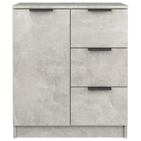 Betongraue Kommoden Shaikh 60x30x70cm (2 Stück, Holz)