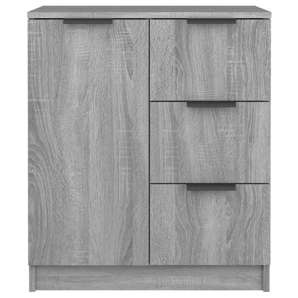 Graues Sideboard Shaikh 60x30x70cm (2 Stück, Holz)