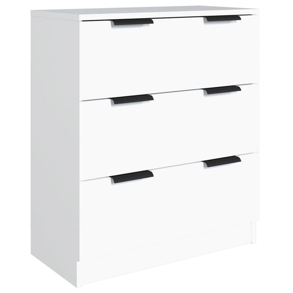 Weißes Sideboard Boldizsar (3-teilig, Holz)