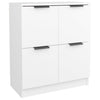 Weißes Sideboard Antoine 60x30x70cm (2 Stück Holz)