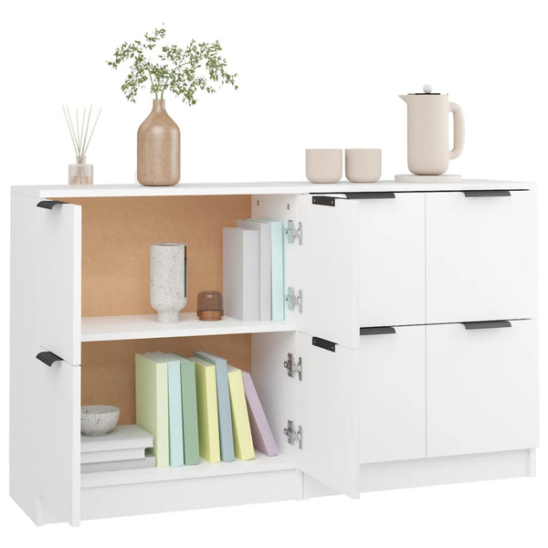 Weißes Sideboard Antoine 60x30x70cm (2 Stück Holz)