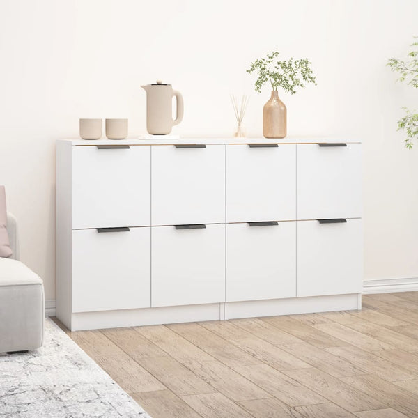 Weißes Sideboard Antoine 60x30x70cm (2 Stück Holz)