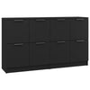 Schwarzes Sideboard Antoine 60x30x70cm (2 Stück Holz)
